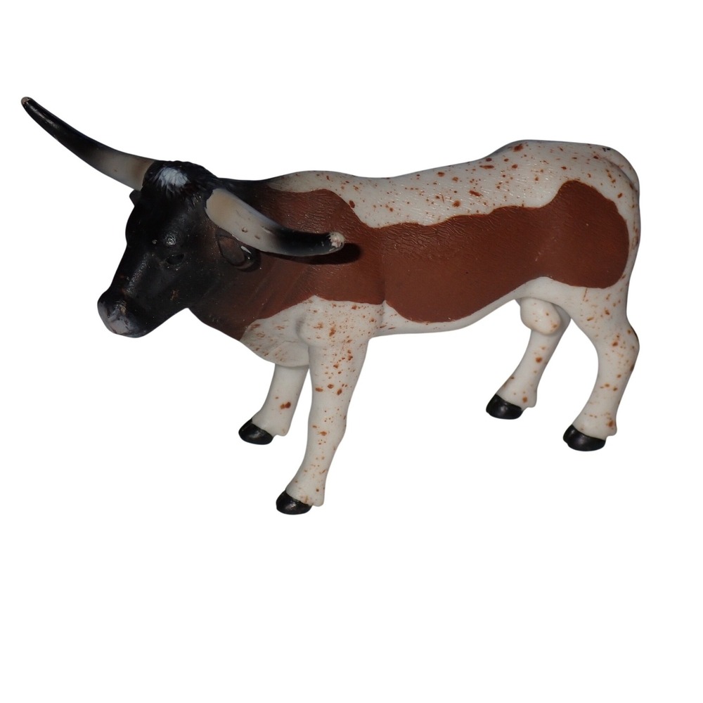 Terra by Battat Longhorn Steer AN2627 Farm Animal Ranch Bull Cow